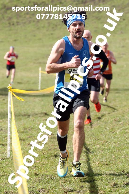 Masters men 2021 NECAA Cross Country Relays, Thornley Farm, Peterlee, Saturday, April 10th. Photo: David T. Hewitson/Sports for All Pics